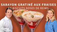 La recette du Sabayon gratiné aux fraises