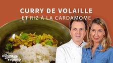 La recette du poulet curry et son riz étuvé en bento