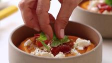 Recette de cuisine : la soupe de potimarron et chèvre
