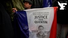 Mort de Quentin à Lyon: les images du rassemblement en mémoire du militant nationaliste à Paris