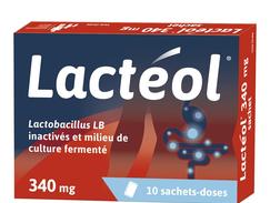 Lacteol 340 mg poudre pour suspension buvable boîte de 10 sachets-doses