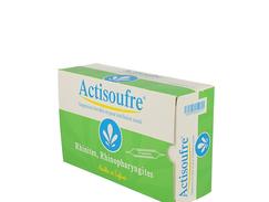 Actisoufre 4 mg/50 mg/10 ml solution buvable ou nasale boîte de 30 ampoules de 10 ml