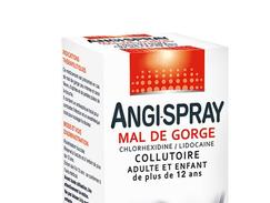 Angi-spray mal de gorge chlorhexidine/lidocaÏne, collutoire, boîte de 1 flacon pressurisé de 40 g
