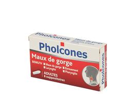 Pholcones bismuth adultes, suppositoire, boîte de 8