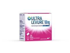 Ultra levure 100 mg poudre pour suspension buvable sachets boîte de 20