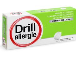 Drill allergie cetirizine 10 mg, comprimé à sucer, boîte de 7