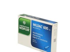 Mildac 600 mg, comprimé enrobé, boîte de 15