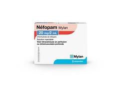 Nefopam viatris 20 mg/2 ml, solution injectable, boîte de 5 ampoules de 2 ml