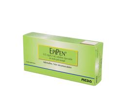 Epipen 0,15 mg/0,3 ml injectable boîte de 2 stylos préremplis de 0,30 ml
