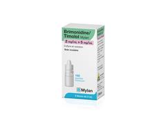 Brimonidine/timolol mylan 2 mg/ml + 5 mg/ml, collyre en solution, boîte de 1 flacon de 5 ml