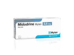 Midodrine mylan 2,5 mg, comprimé, boîte de 30
