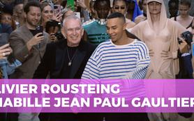 Olivier Rousteing rhabille Jean Paul Gaultier