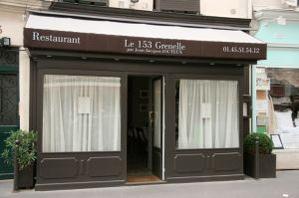 Restaurant Le 153 grenelle par JJ Jouteux
