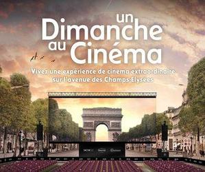 Une salle de cinéma géante sur les Champs-Élysées