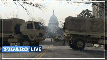 États-Unis: les images du quartier du Capitole sécurisé par la Garde nationale à l'approche de l'investiture de Joe Biden