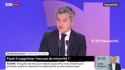 Gérald Darmanin: «Je suis pour la suppression de l’excuse de minorité»