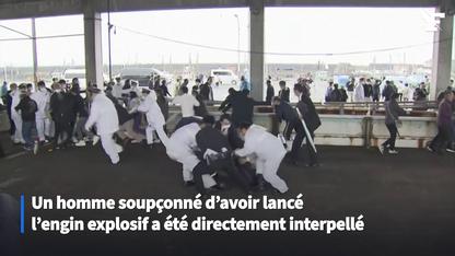 Japon: un homme interpellé après l'explosion d'une bombe pendant un meeting du Premier ministre Kishida