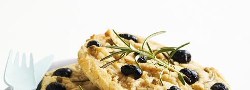 Fougasse aux olives façon cookies (sans gluten)
