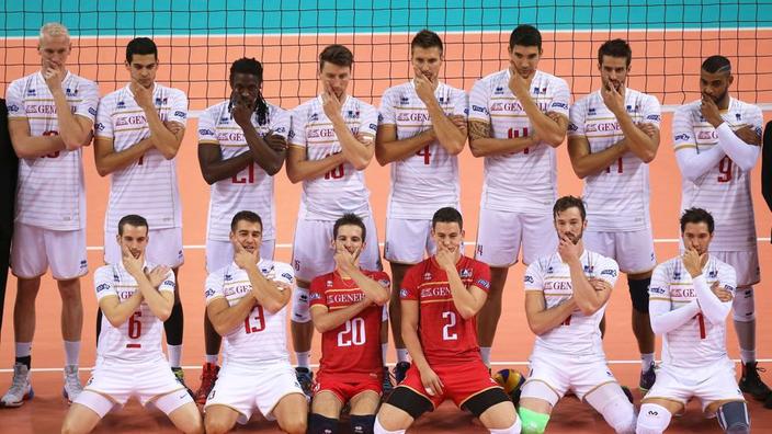 Apres France Croatie Les Volleyeurs Rendent Hommage A Thuram Equipe De France Volley