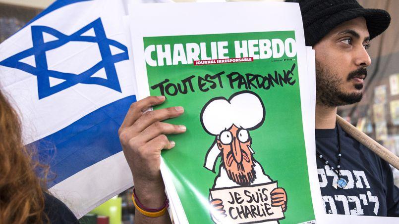 Dossier de Presse 10: En Israël, Charlie Hebdo transformé en tract