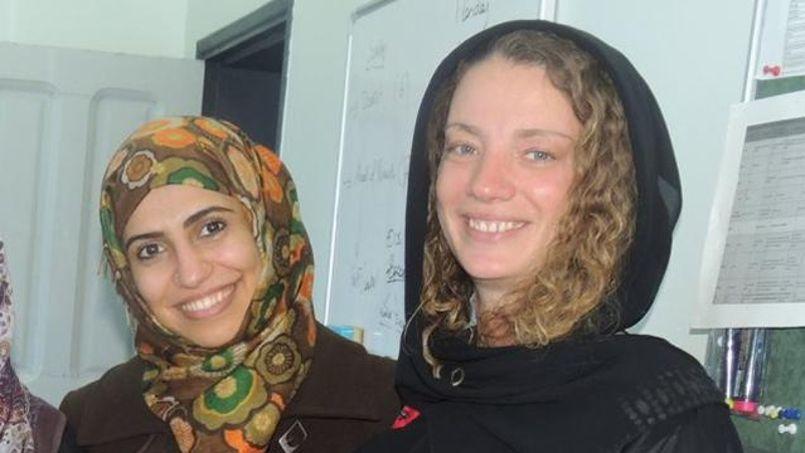 Les deux jeunes femmes enlevées mardi. Isabelle Prime est à droite.