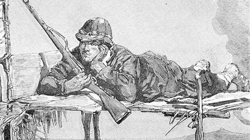 Un tireur d'élite de la Légion étrangère, en 1887.
