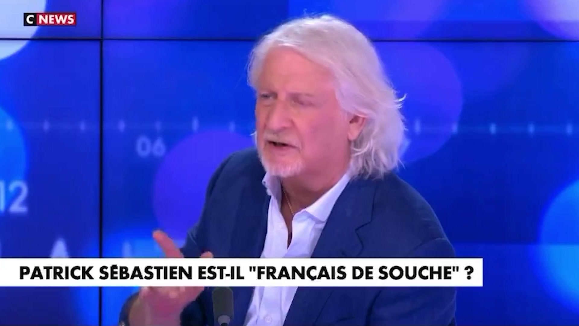 «Je ne savais pas quand j'étais petit qu'un jour on me reprocherait d'être blanc», affirme Patrick Sébastien sur CNews