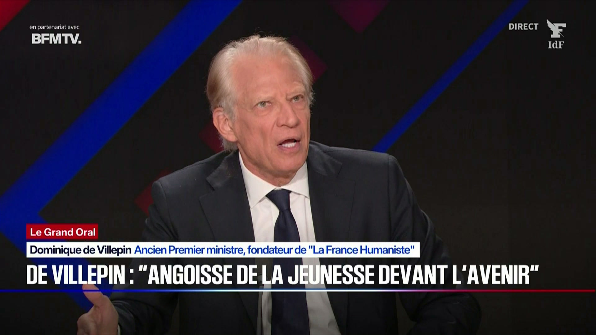 Blocus des lycées: «Il y a un problème de maintien de l'ordre dans le pays», fustige Dominique de Villepin