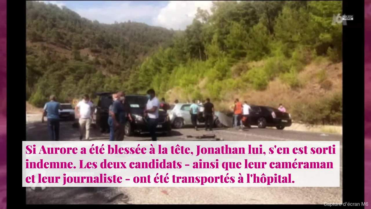 Aurore Jonathan Pékin Express Accident Non Stop People - Pékin Express 2021 : Aurore et Jonathan forfaits après un  accident de voiture, ils évoquent un choc extrême
