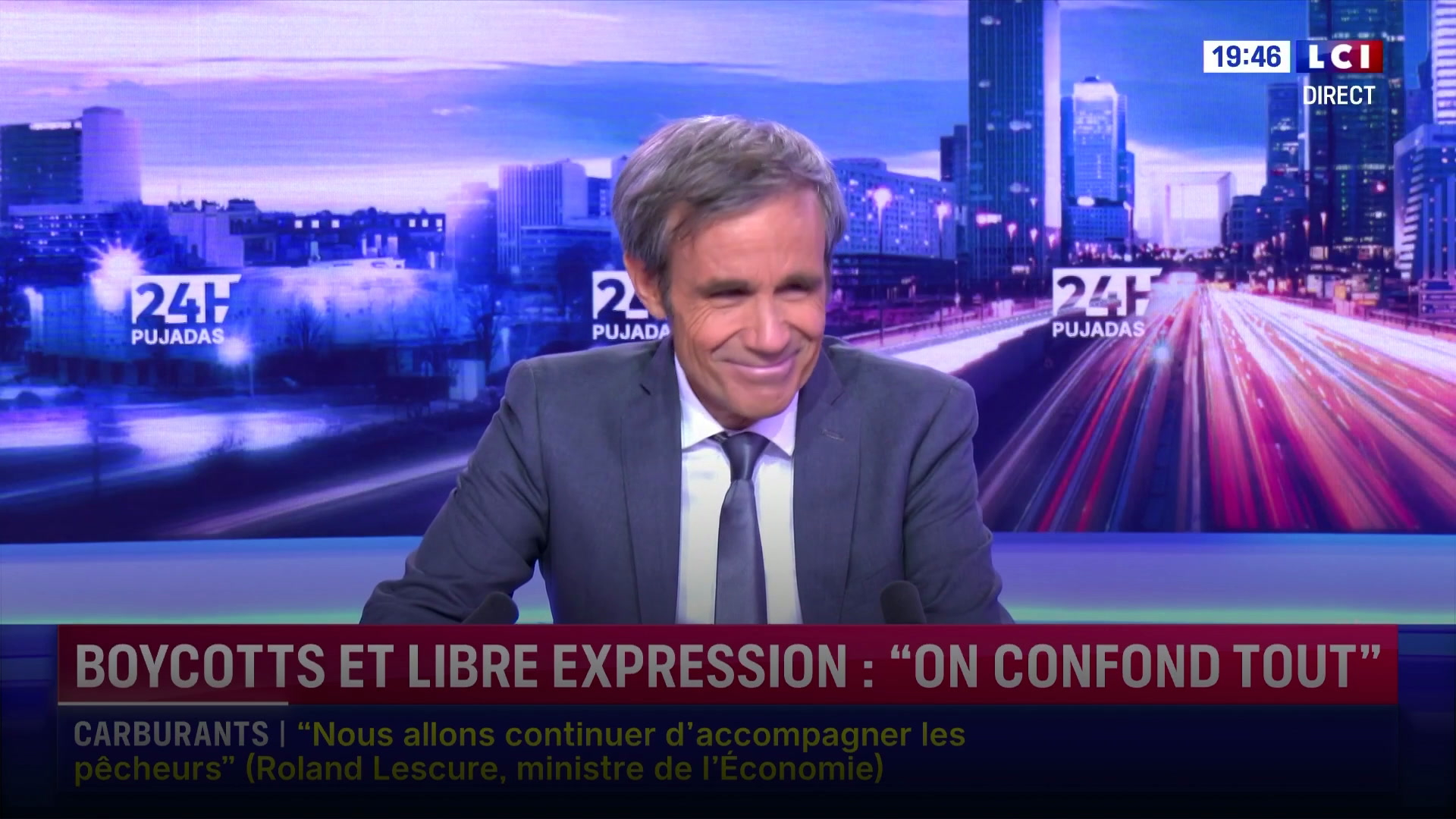 «Il y a de l’émotion sur le plateau»: David Pujadas très ému par la prise de parole de Caroline Fourest sur le 7-Octobre