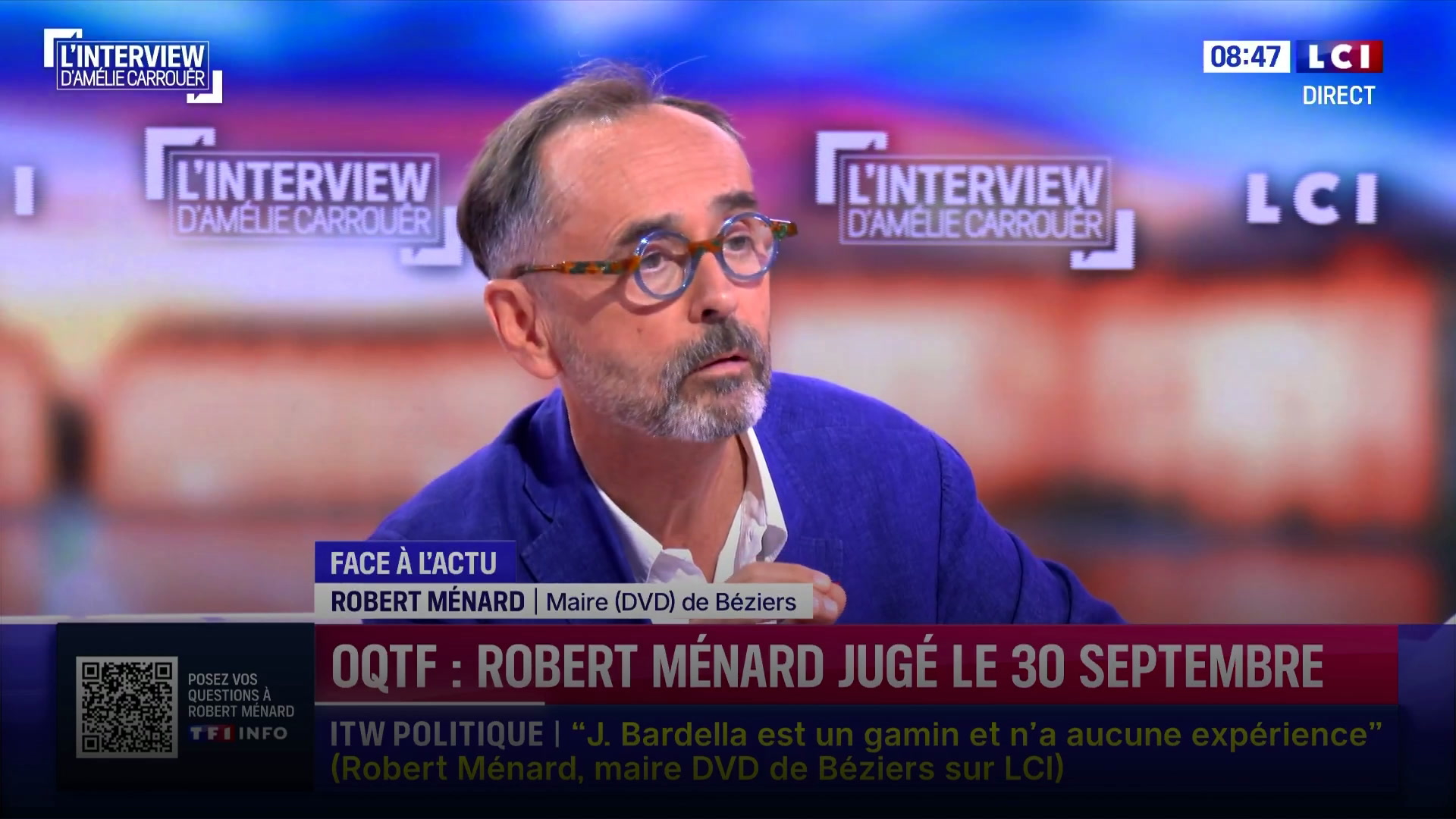 Robert Ménard va demander à Emmanuel Macron de «venir témoigner» à son jugement pour son refus d'avoir marier un OQTF
