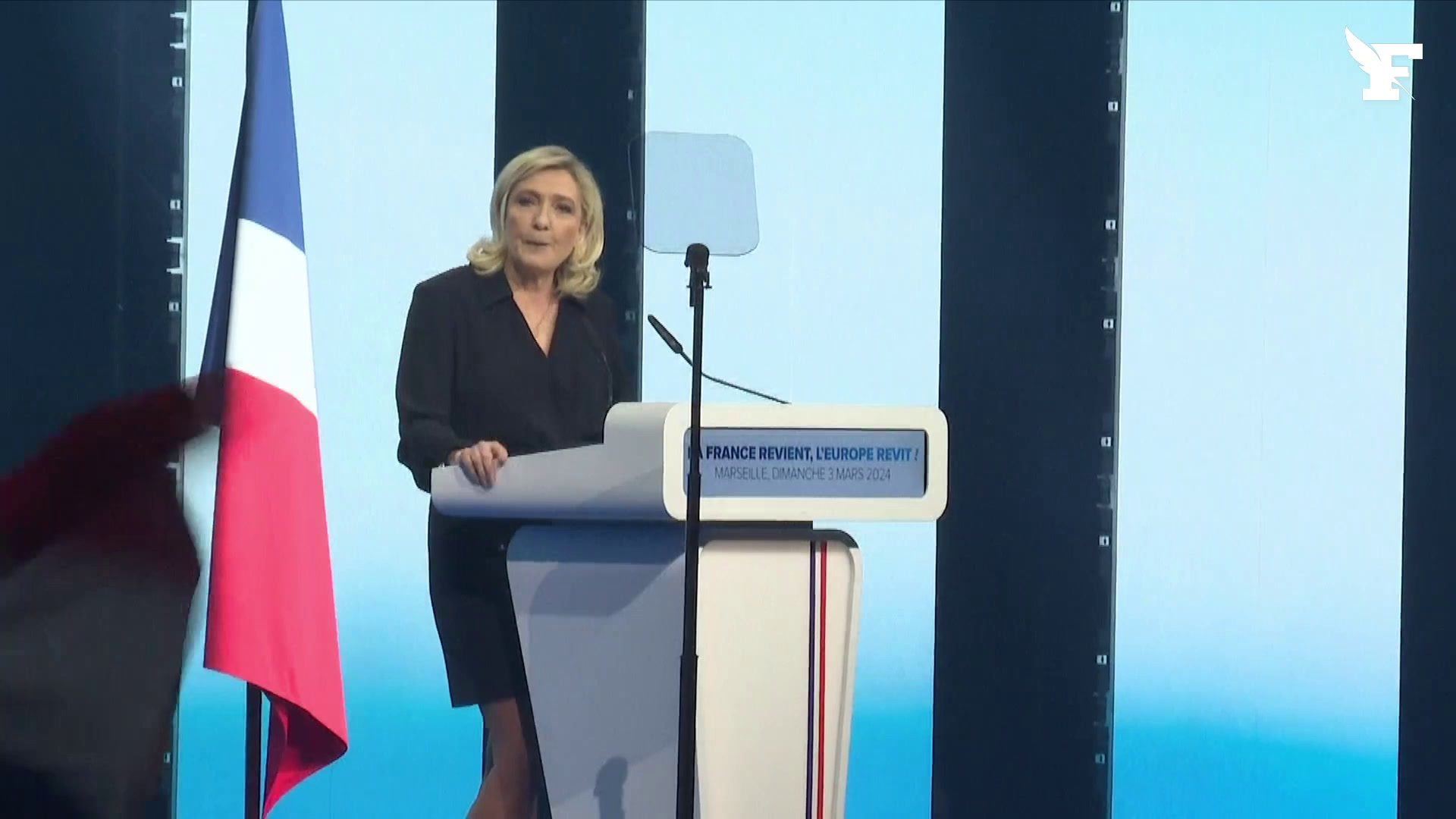 Campagne européenne du RN: Nous pataugeons toujours dans le responsable mais pas coupable, avance Marine Le Pen