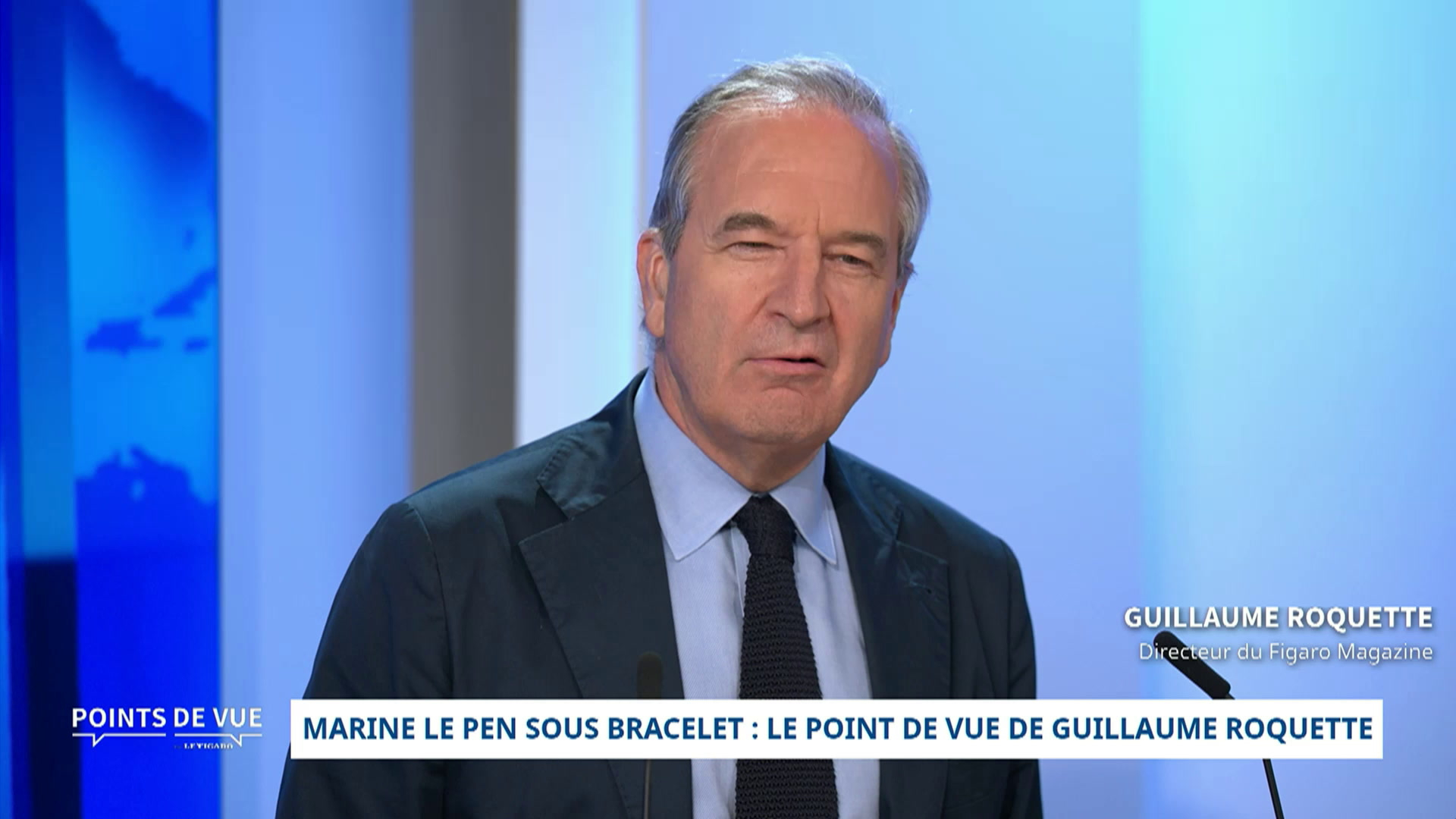 Marine Le Pen : «Je suis assez surpris de sa décision», pour Guillaume Roquette
