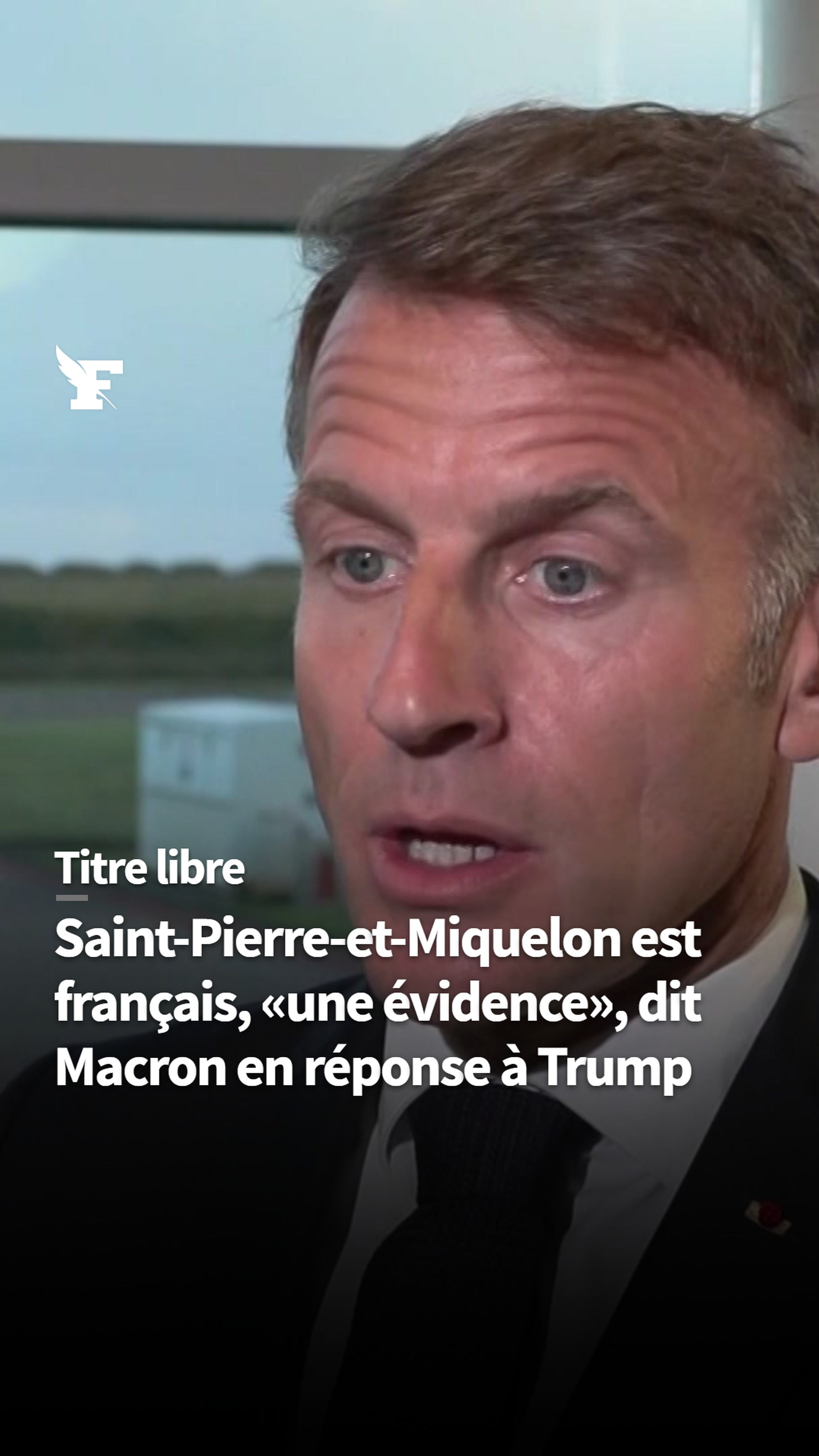 Saint-Pierre-et-Miquelon est français, «une évidence», dit Macron en réponse à Trump
