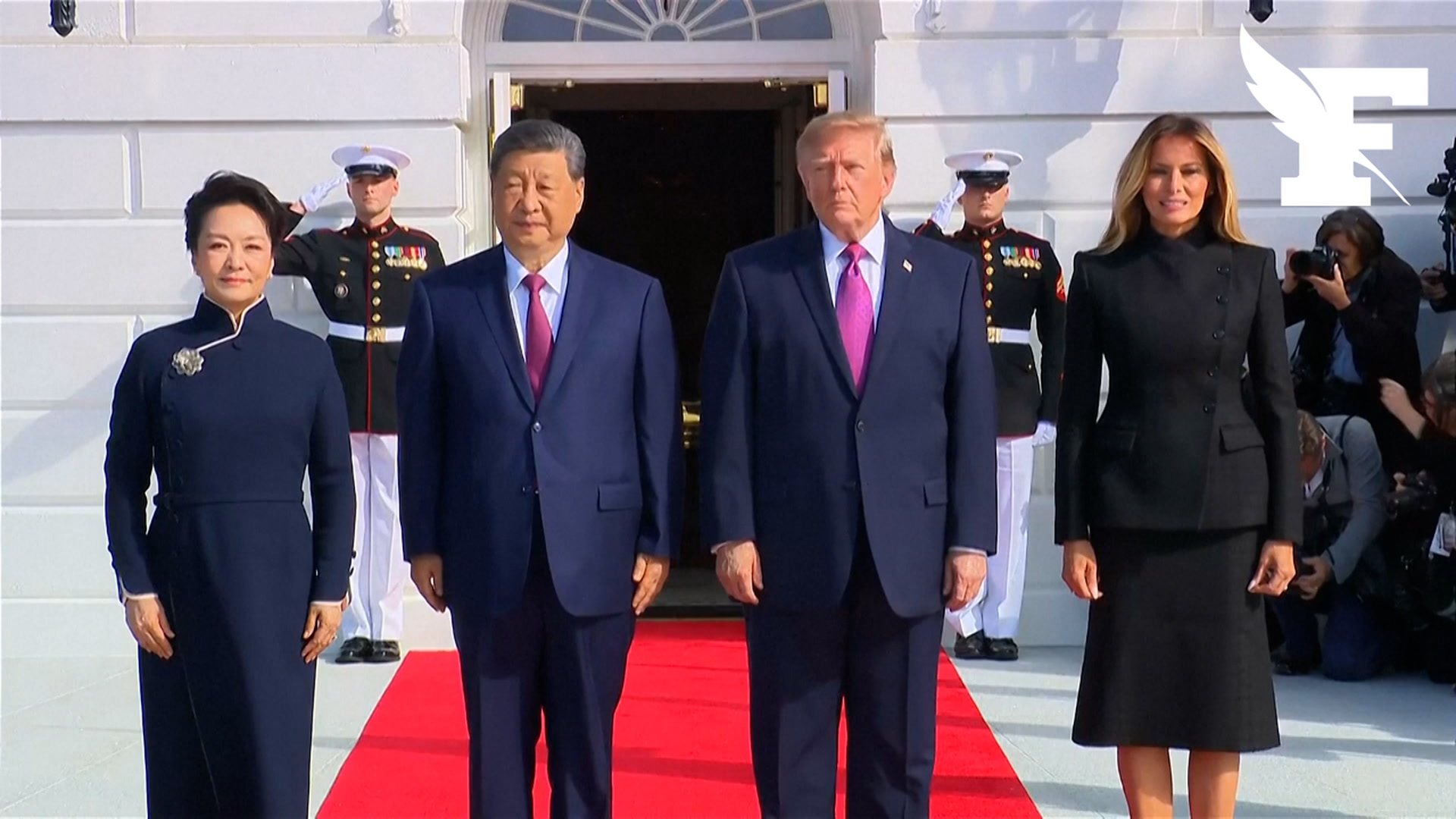 Les images de l'arrivée de Xi Jinping à la Maison Blanche, accueilli par Donald Trump