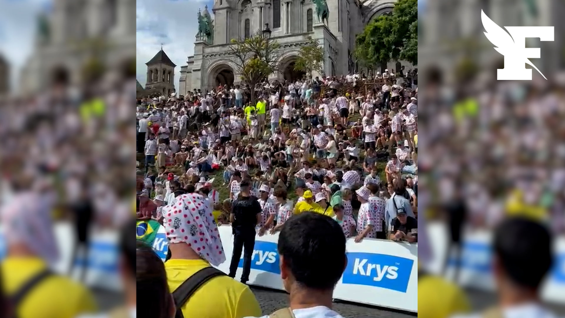 Tour de France: à moins d’une heure du départ, la foule afflue à Montmartre