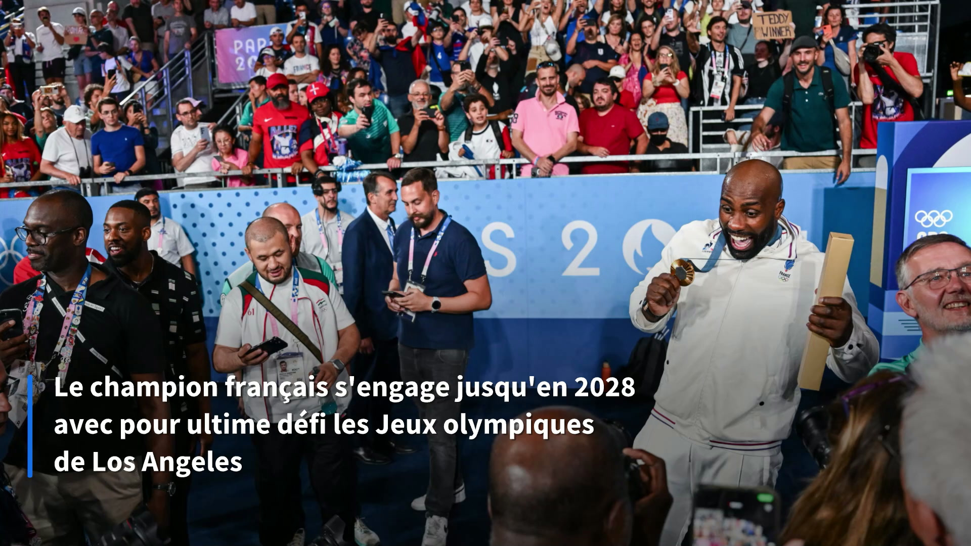 Teddy Riner de retour dans son club de cœur, le Paris Saint-Germain