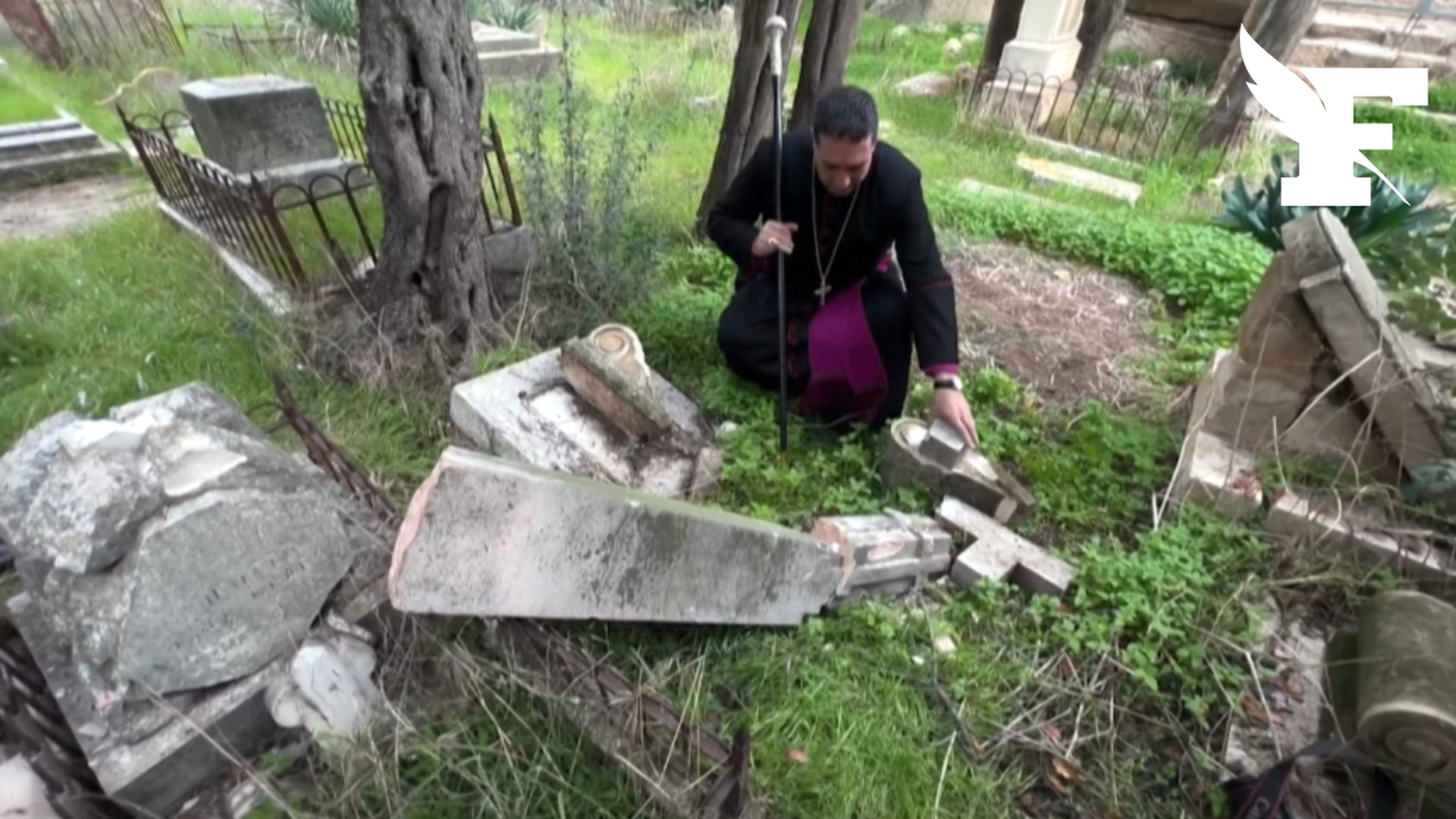 Jérusalem: un cimetière chrétien vandalisé