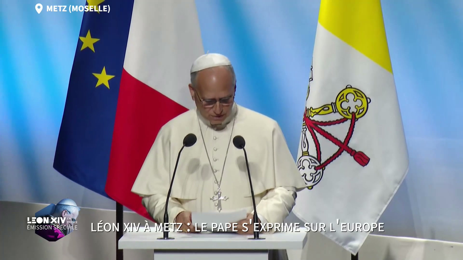 Retrouvez l'intégralité du discours du pape Léon XIV à Metz