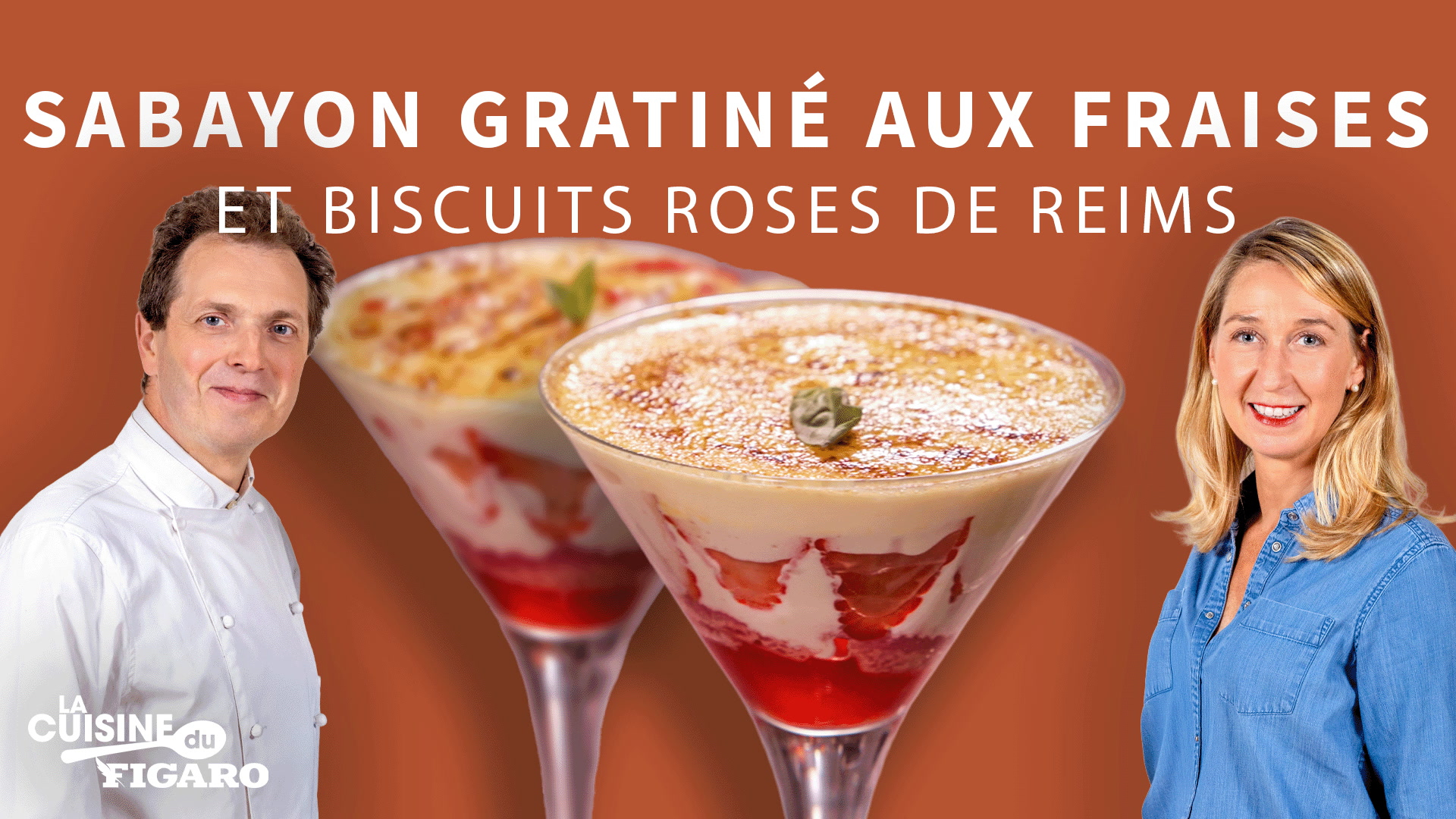 La recette du Sabayon gratiné aux fraises