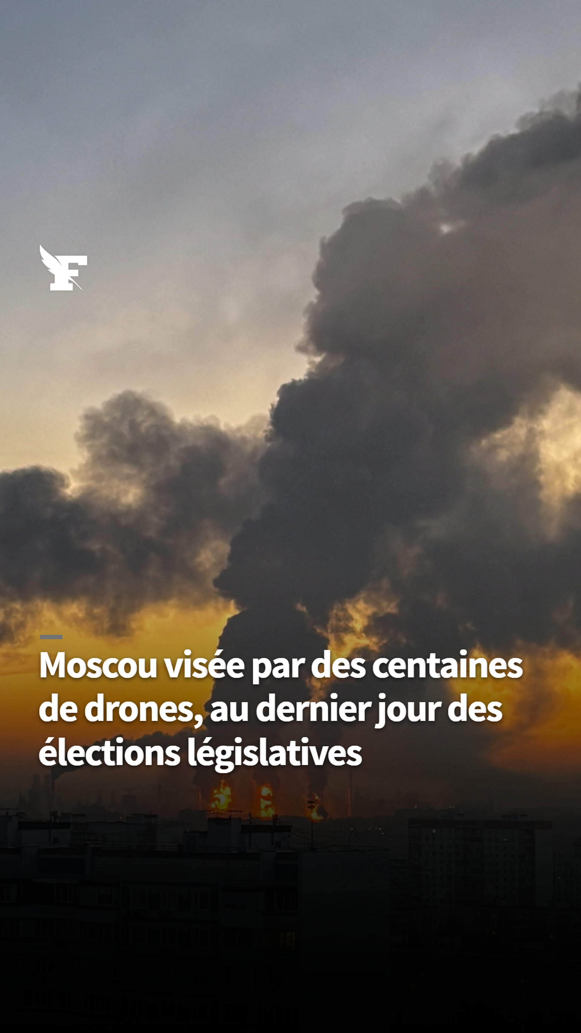 Moscou visée par des centaines de drones, au dernier jour des élections législatives