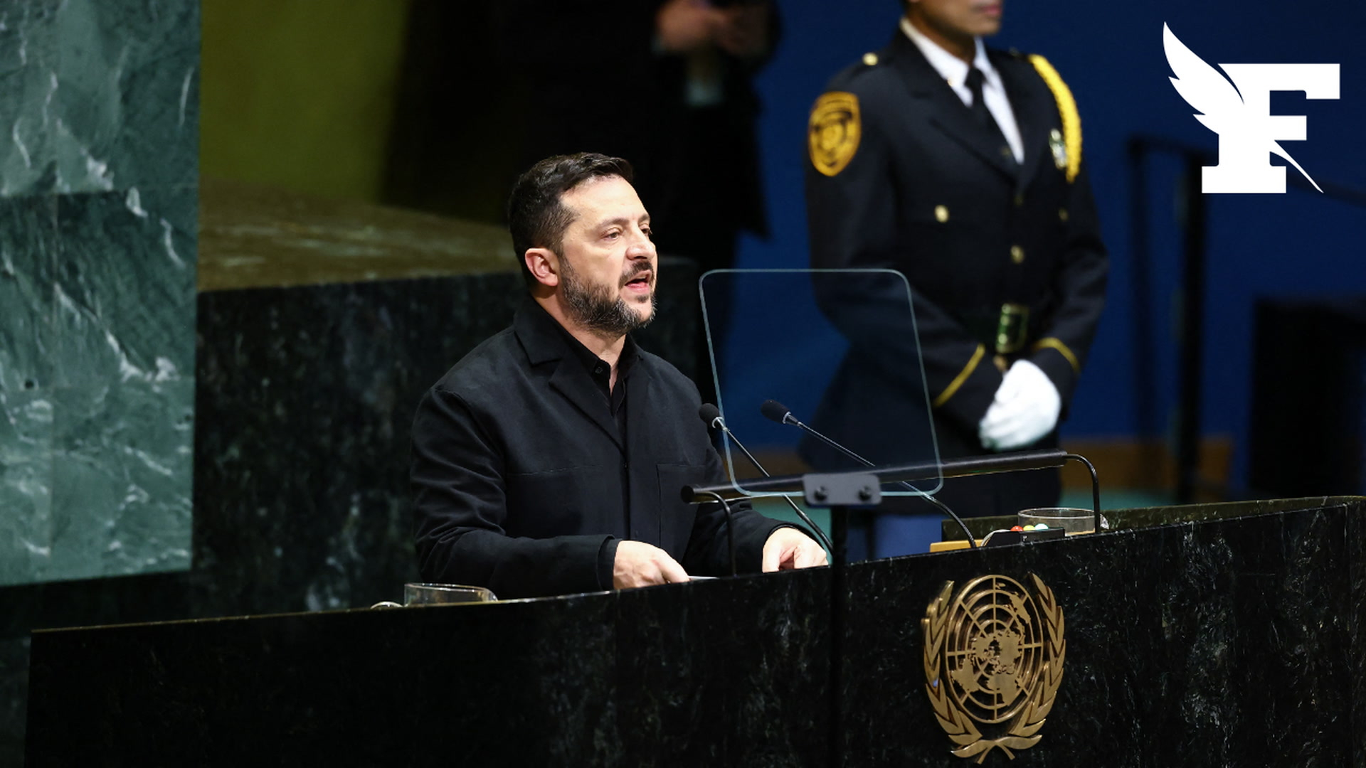 Guerre en Ukraine : à l'ONU, Volodymyr Zelensky dénonce «la folie» de Vladimir Poutine