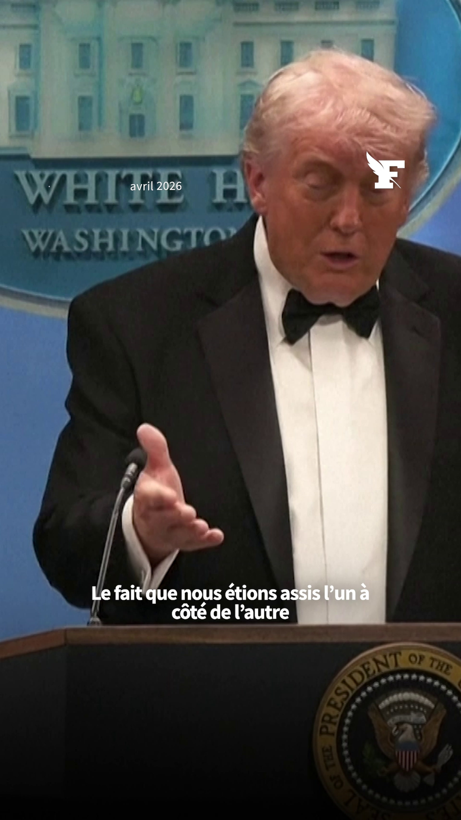 «C’était vraiment choquant»: les premiers mots de Donald Trump à la presse après les coups de feu survenus lors du dîner annuel des correspondants de la Maison Blanche