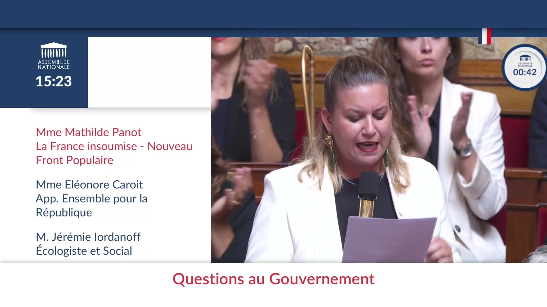 «Gaza ne sera jamais israélienne»: Mathilde Panot épingle François Bayrou et l’accuse de «manquer à ses obligations»