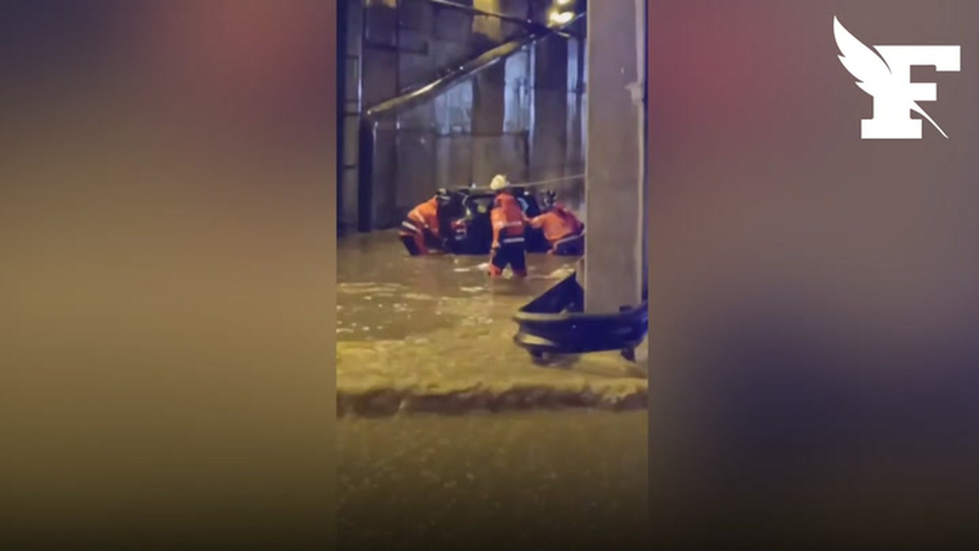 De fortes précipitations provoquent des inondations à Barcelone