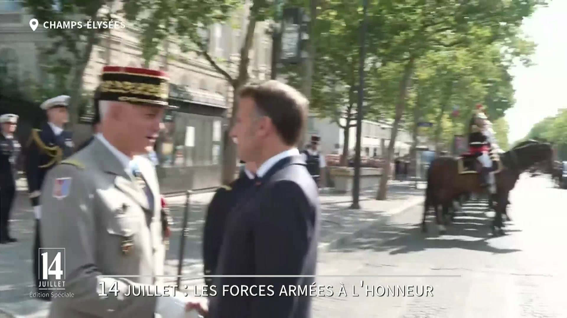 Défilé du 14 juillet: Emmanuel Macron passe en revue les troupes
