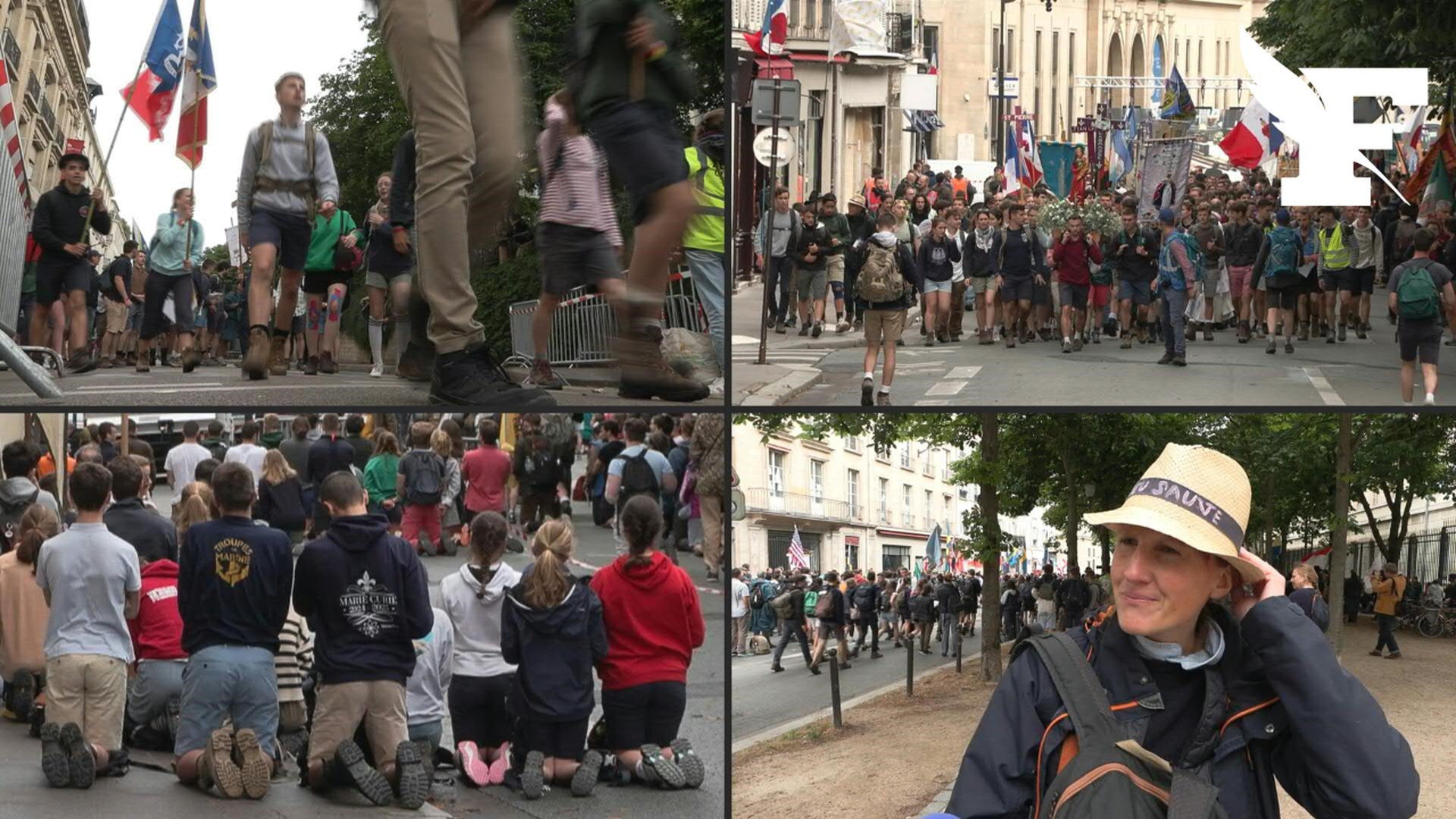 Près de 20.000 catholiques débutent le pèlerinage de Chartres pour 100 kilomètres de marche