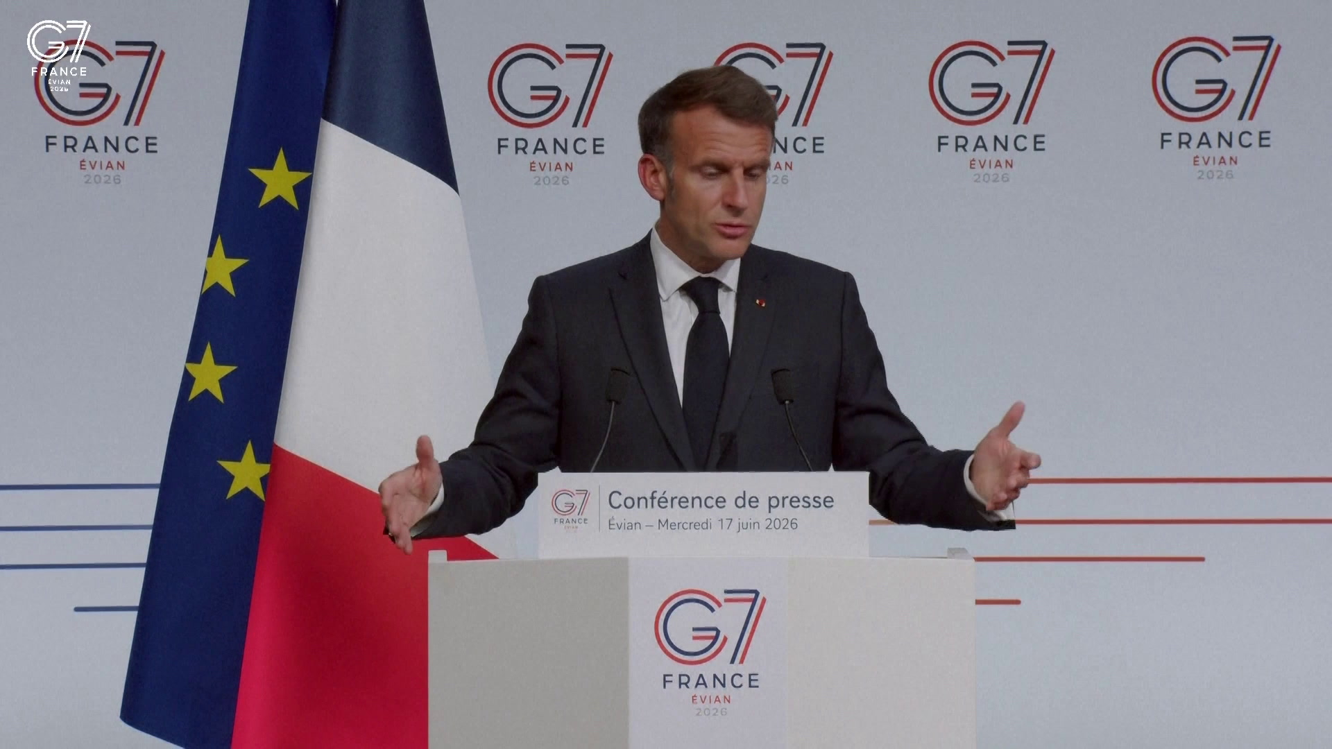 G7: «J'ai toujours eu confiance en le président Trump», assure Emmanuel Macron