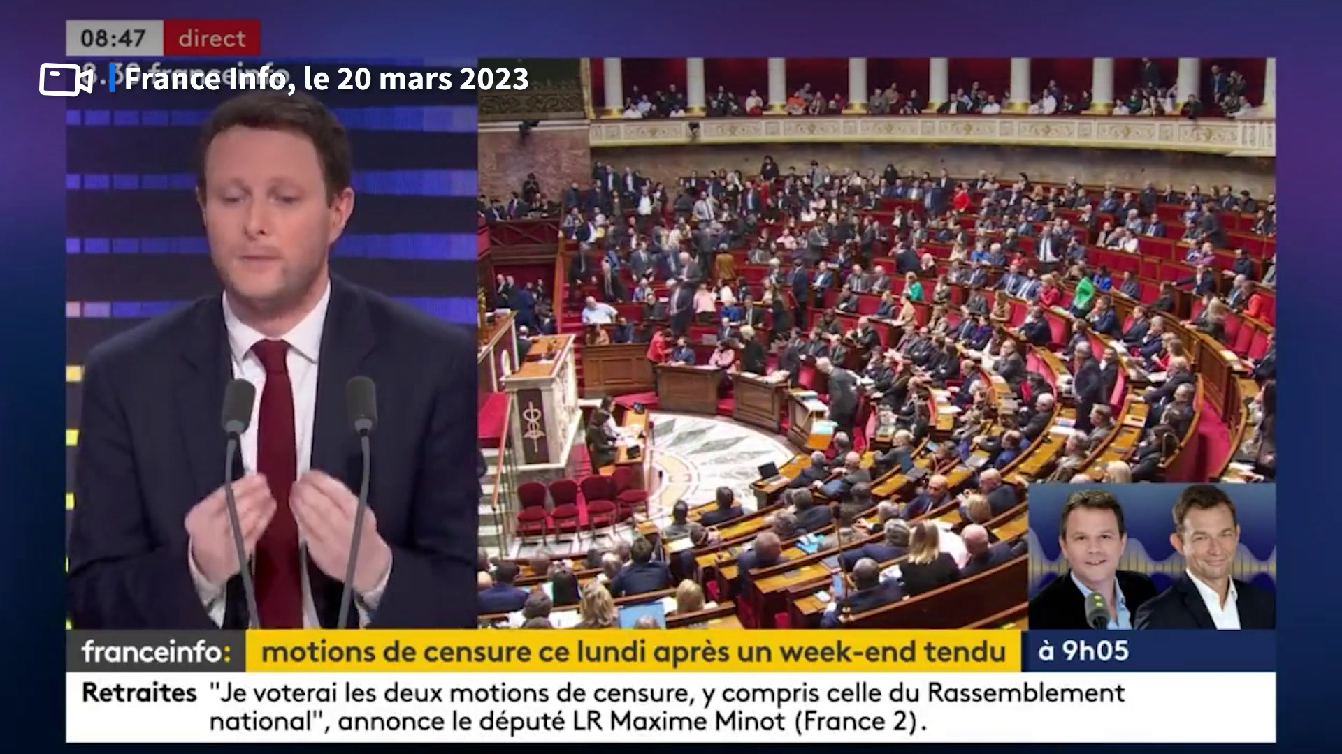 Est-ce qu'on veut renverser le gouvernement ?: Clément Beaune averti des conséquences de l'adoption d'une motion de censure