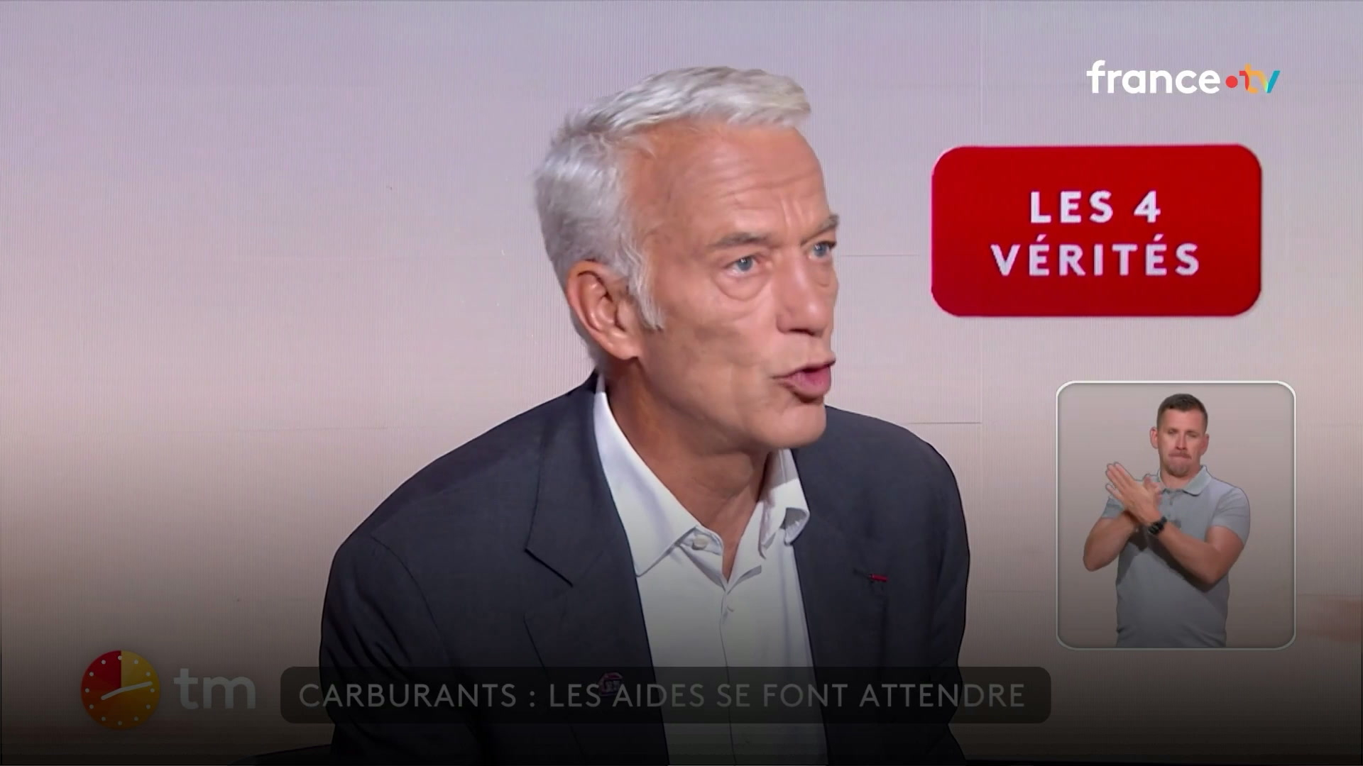 Patrick Martin suggère de «garder le principe des aides ciblées» face à la hausse du prix du carburant